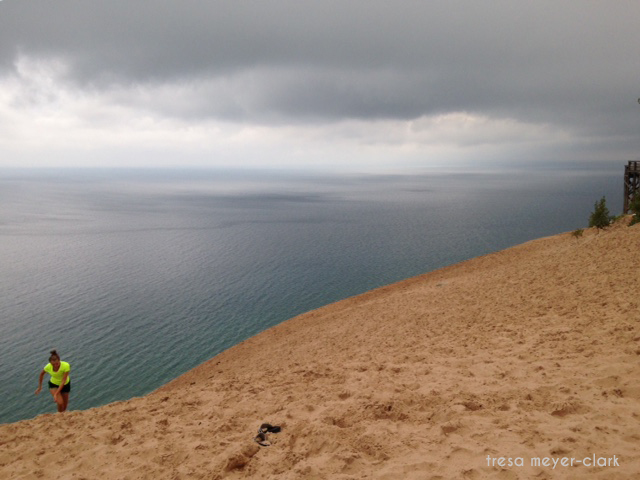 Sleeping Bear dunes, sand dunes, lake Michigan, photo challenge, edge