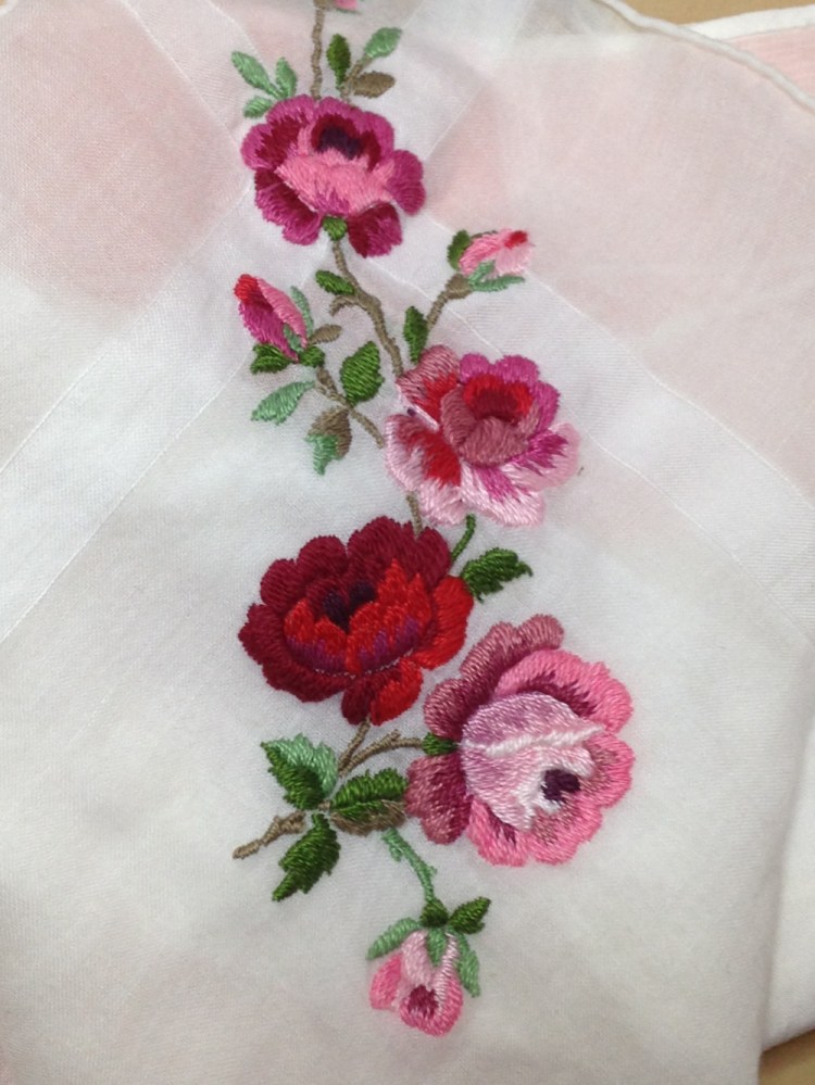 embroidered handkerchief