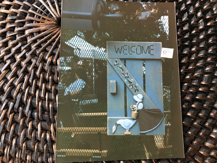 Crafts, painted welcome sign, Tresa Meyer