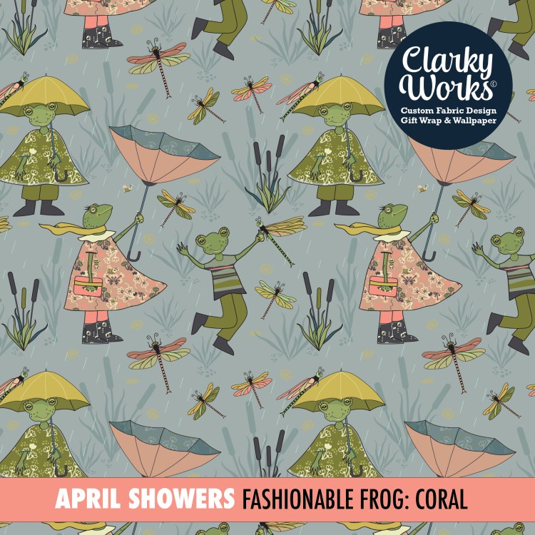 Spring Rain Frogs artwork by ClarkyWorks