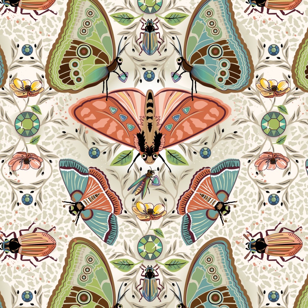 Digital Artwork by Tresa Meyer-Clark, Portfolio, DENMARK-GEOMETRIC Floral